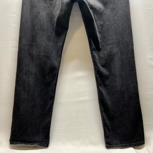 Levi's 505 Men's Black Grey Wash Jeans 36x32 Regular Fit Straight Leg 5 Pocket - Picture 7 of 15